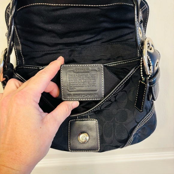 Coach  Soho Black Signature Canvas Shoulder Bag 6171
With dust bag included - Picture 12 of 13